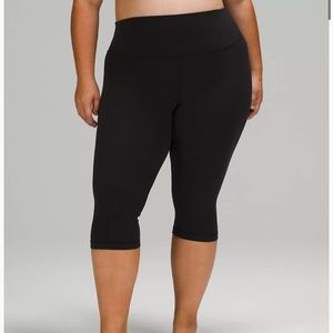 Lululemon, size 6, women’s, cropped high waisted align leggings, black, WORN